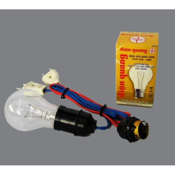 Bóng điện: 220V x 60W (1 đui ngạnh và 1 đui xoáy) (CSVL2128)